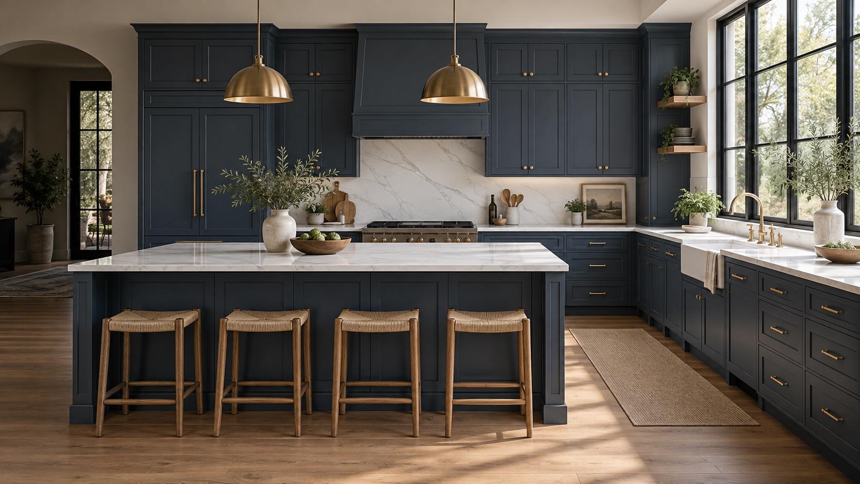 Shaker Blue Kitchen