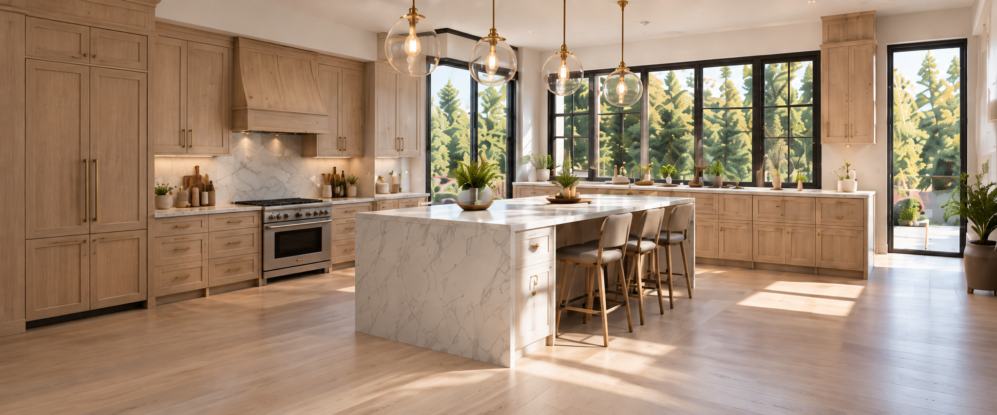 Natural oak kitchen